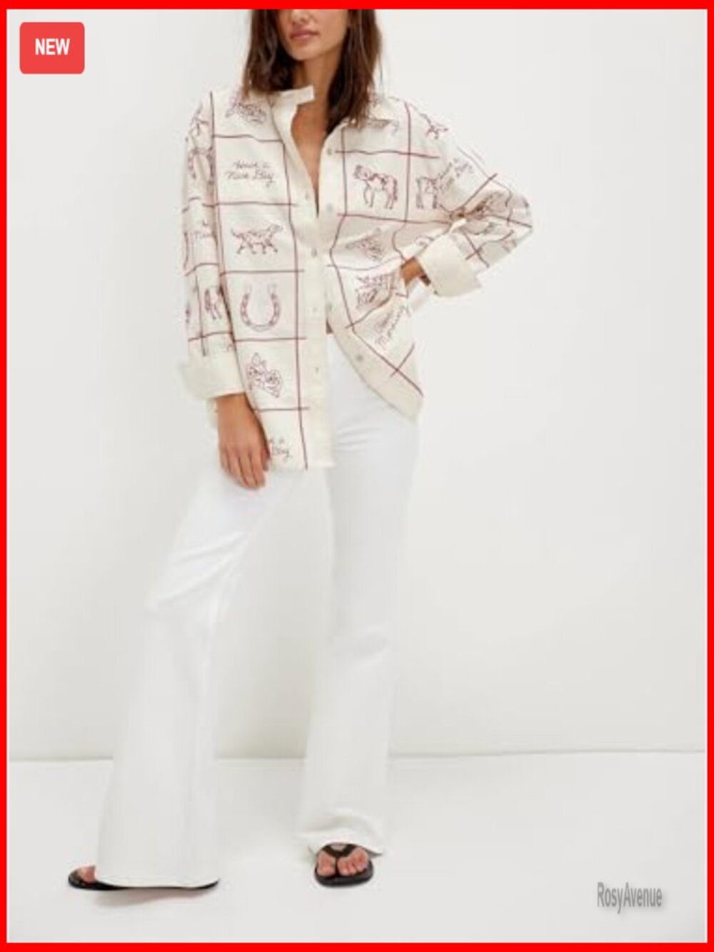 Y2K Boho Floral Long Sleeve Flowy Blouse Button Down Shirt - Picture 3 of 5
